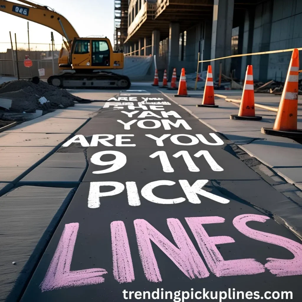 are you 9 11 pick up lines