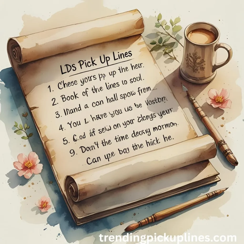 Cheesy LDS Pick Up Lines