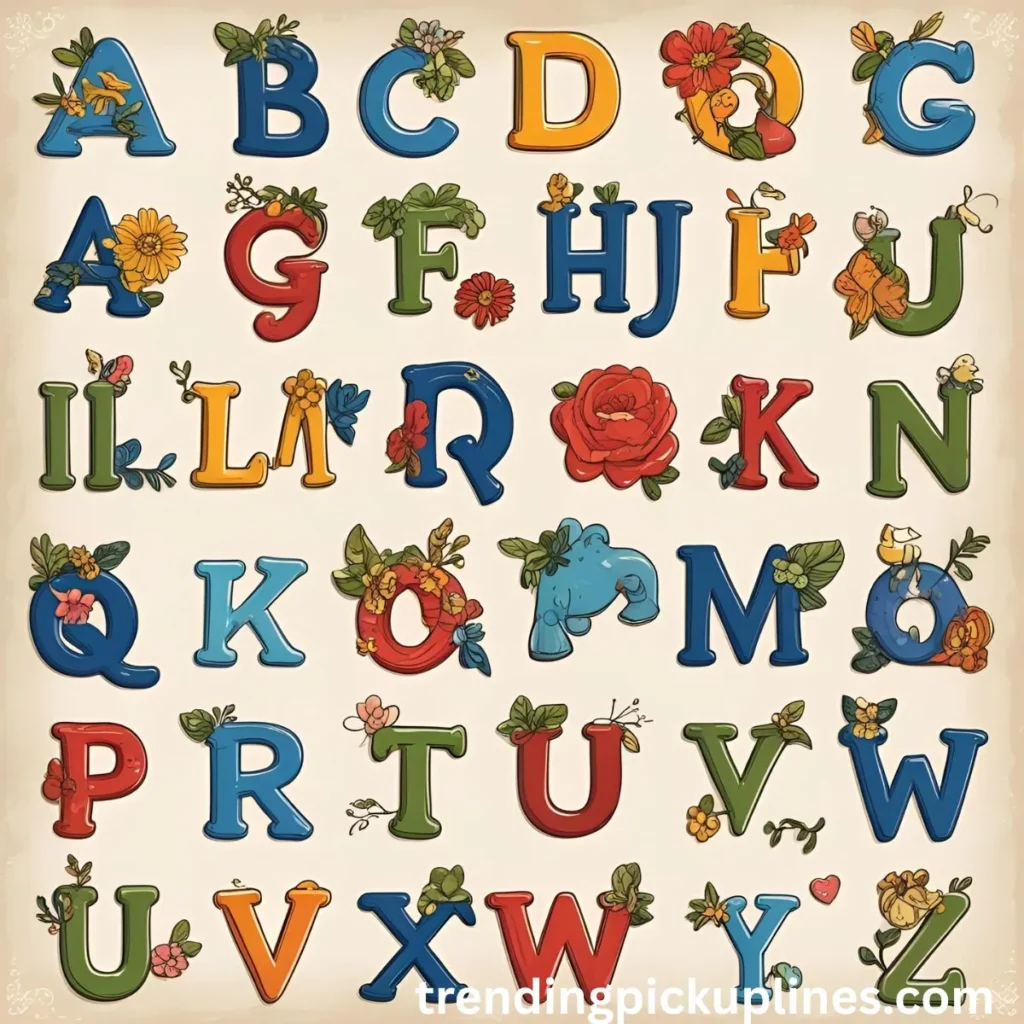 Cute Alphabet Pick Up Lines