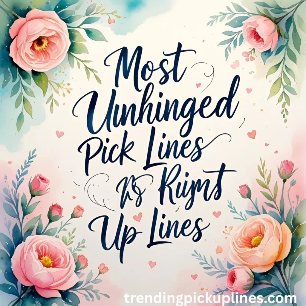 Most Unhinged Pick Up Lines
