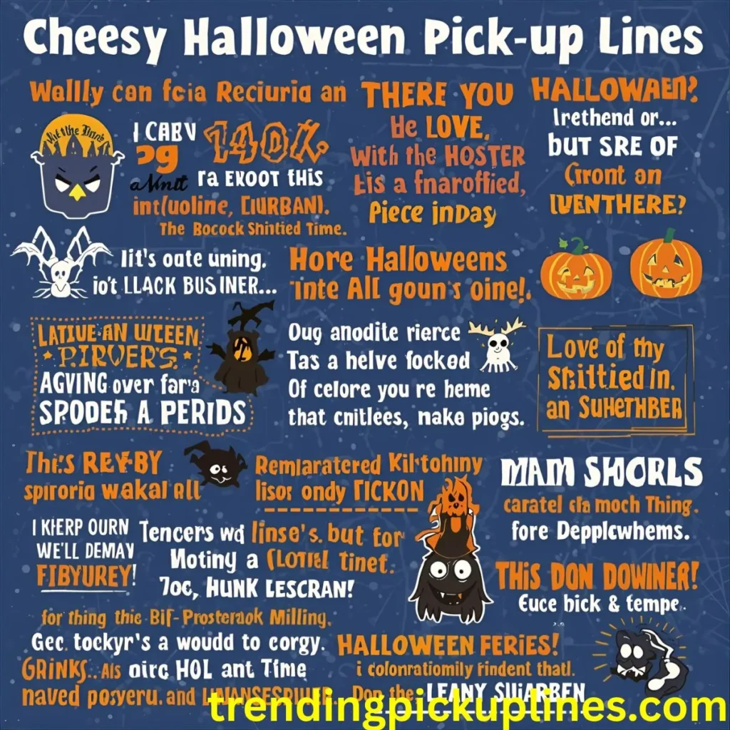 Cheesy Halloween Pick Up Lines