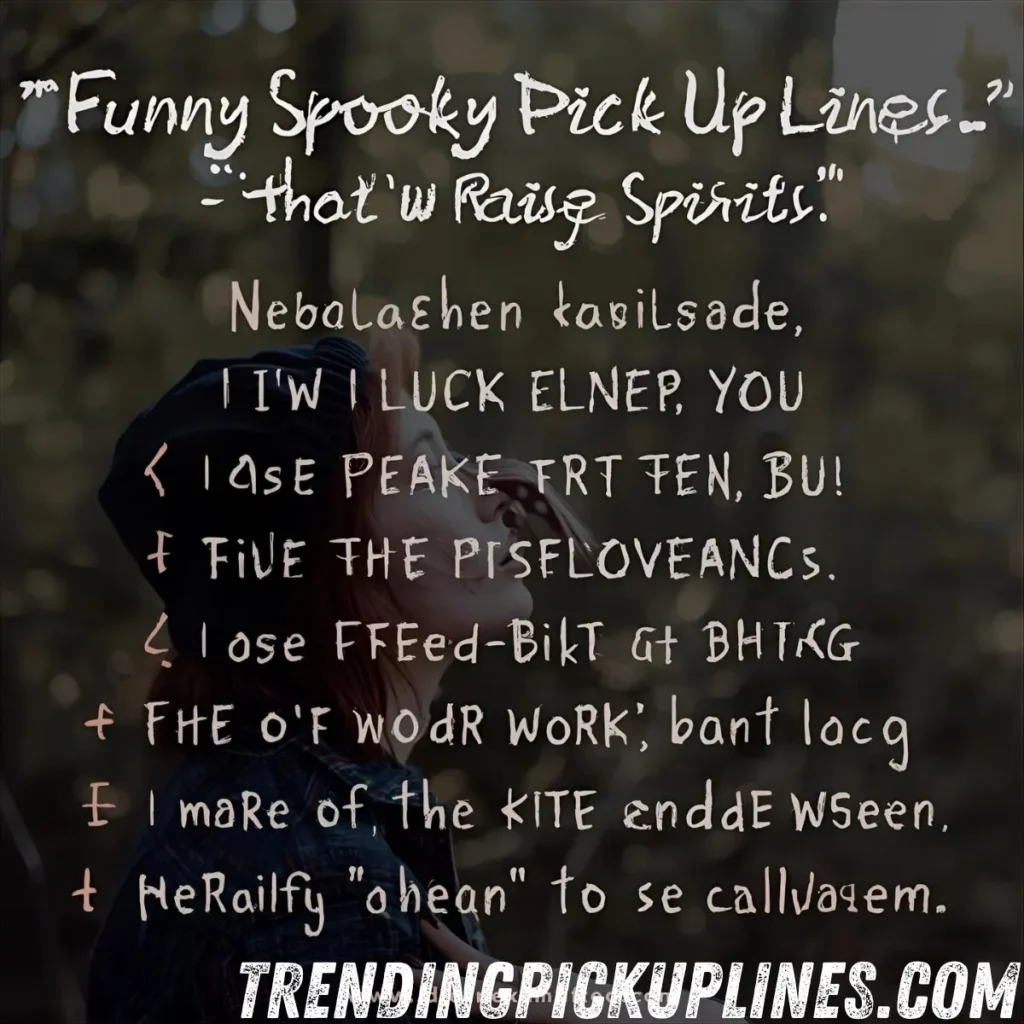 Funny Spooky Pick Up Lines That’ll Raise Spirits 