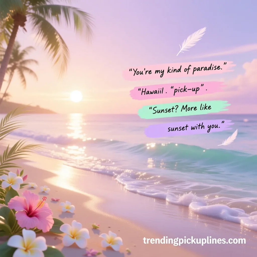 Aesthetic Hawaii Pick Up Lines