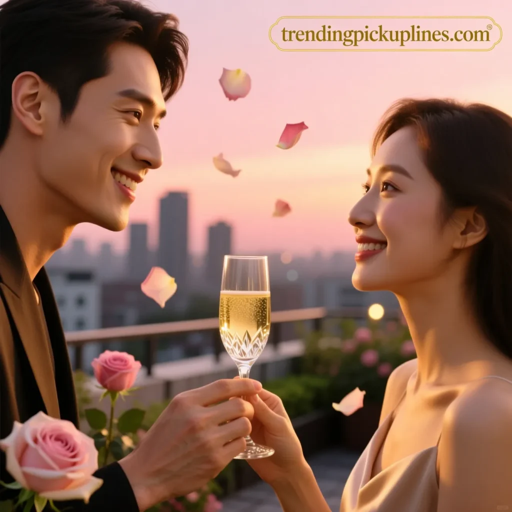 Flirty Champagne Pick up Lines