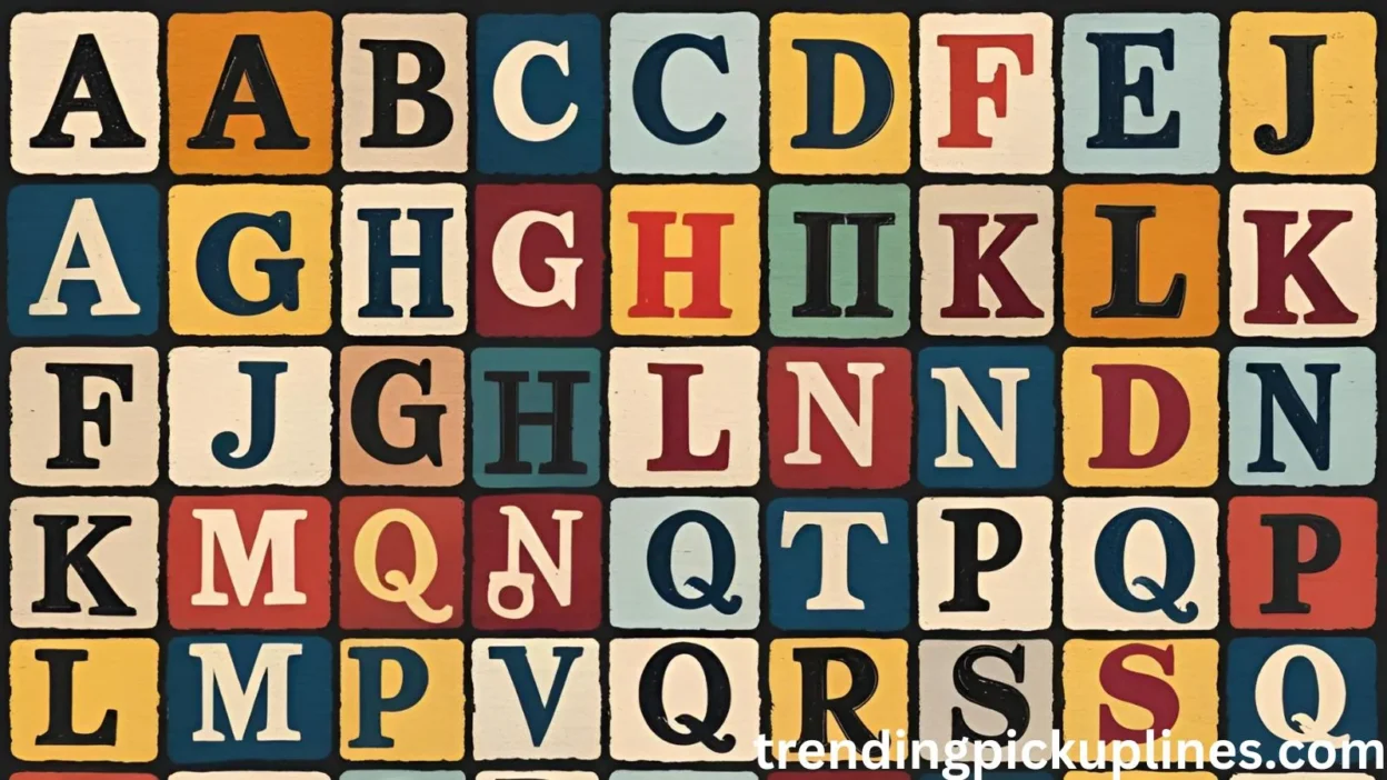 Alphabet Pick Up Lines