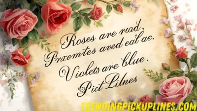 roses are red, violets are blue pick up lines dirty