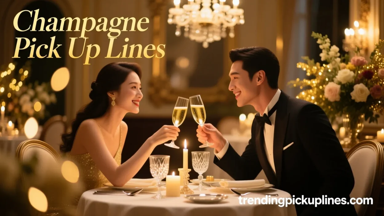 Champagne Pick up Lines